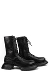 Leather boots, Black