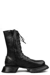 Leather boots, Black