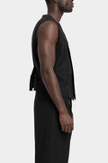Embroidered wool waistcoat