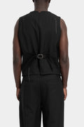 Embroidered wool waistcoat