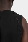 Embroidered wool waistcoat
