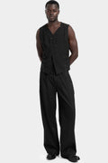 Embroidered wool waistcoat