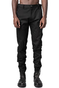 Cotton stretch twill slim pants