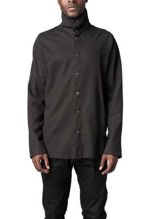 LEB Leon Emanuel Blanck | AW26 - Heavy lyocell twill high collar shirt, K03-HCS-HLT