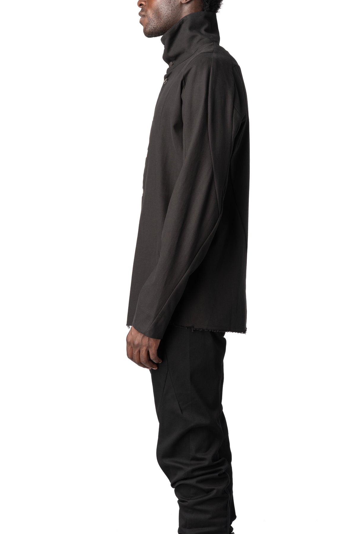 LEB Leon Emanuel Blanck | AW26 - Heavy lyocell twill high collar shirt, K03-HCS-HLT