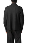 Wool crepe zip sweater