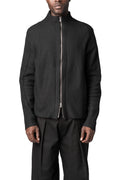 Wool crepe zip sweater
