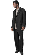 Graphic print cotton shirt, Black