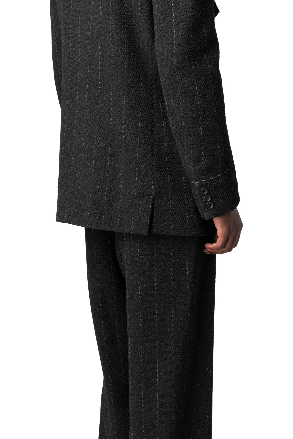 Y's Yohji Yamamoto | AW26 - Hand stitch flap pocket wool tweed jacket, MW-J17-106