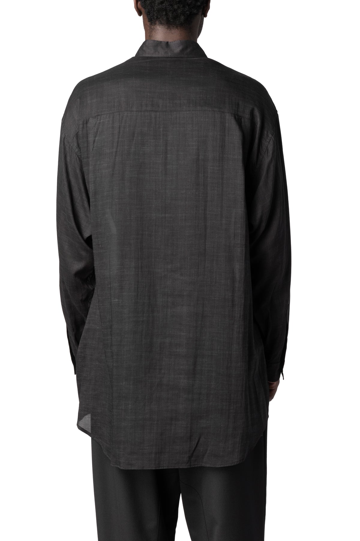 Y's Yohji Yamamoto | AW26 - Printed cellulose PT shirt, Black MW-B18-202