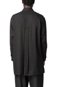 Double collar oversized big shirt, Black