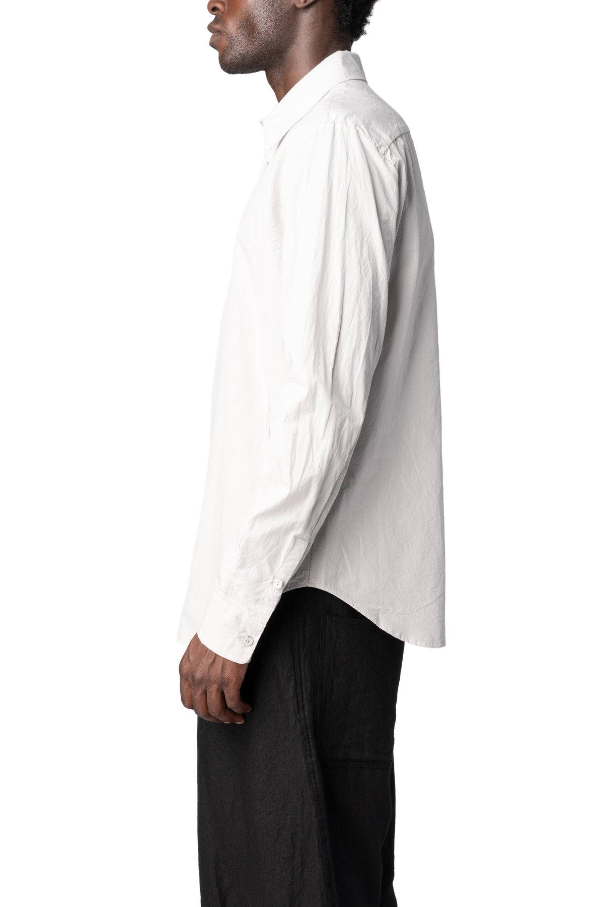 Forme D'Expression | AW26 - Slim sutured cotton shirt, Water US038