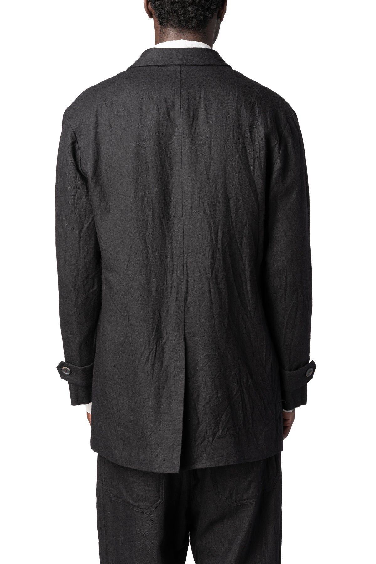Forme D'Expression | AW26 - Semi double breasted wool linen car coat, HC021