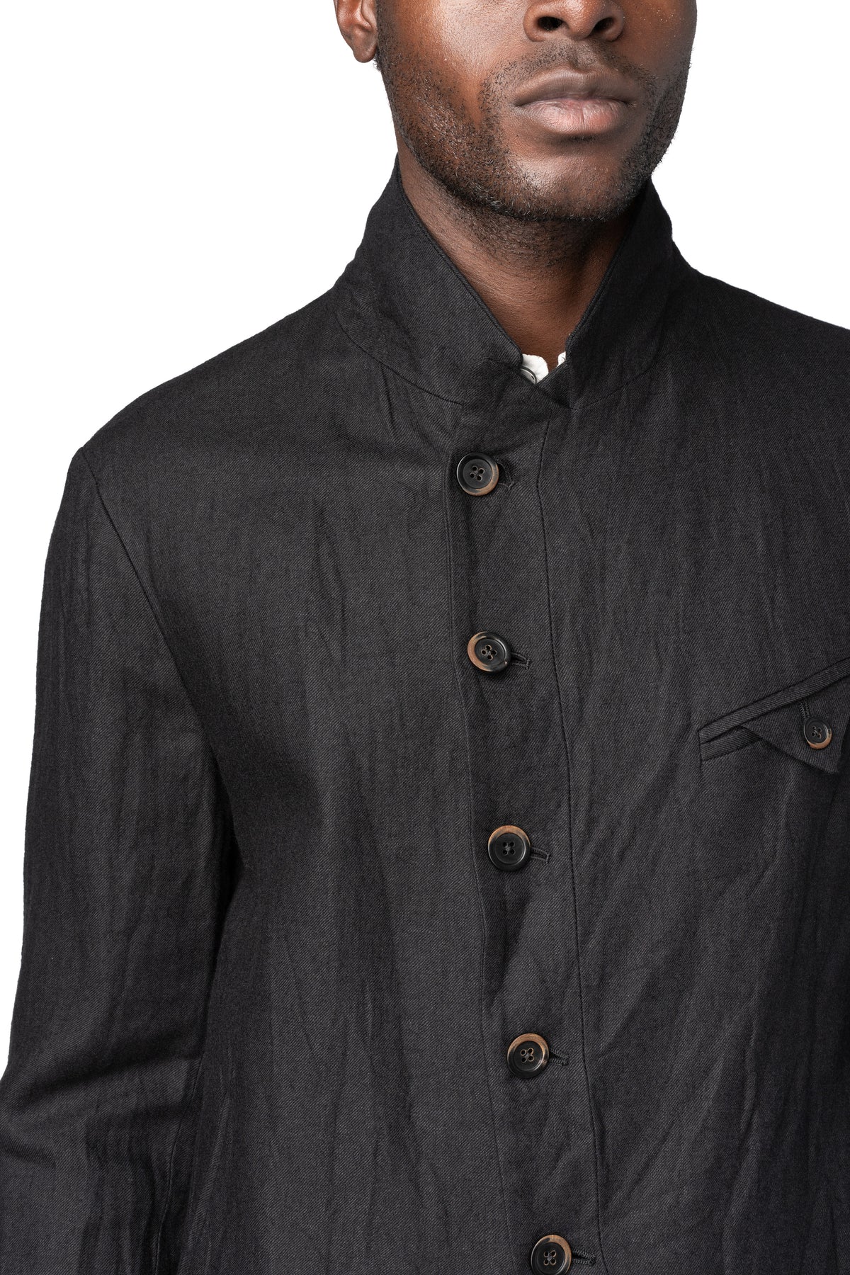 Forme D'Expression | AW26 - Cropped wool linen mess jacket, UG073