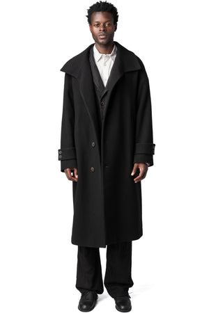 Forme D'Expression | AW26 - High neck wool cashmere overcoat, HC022