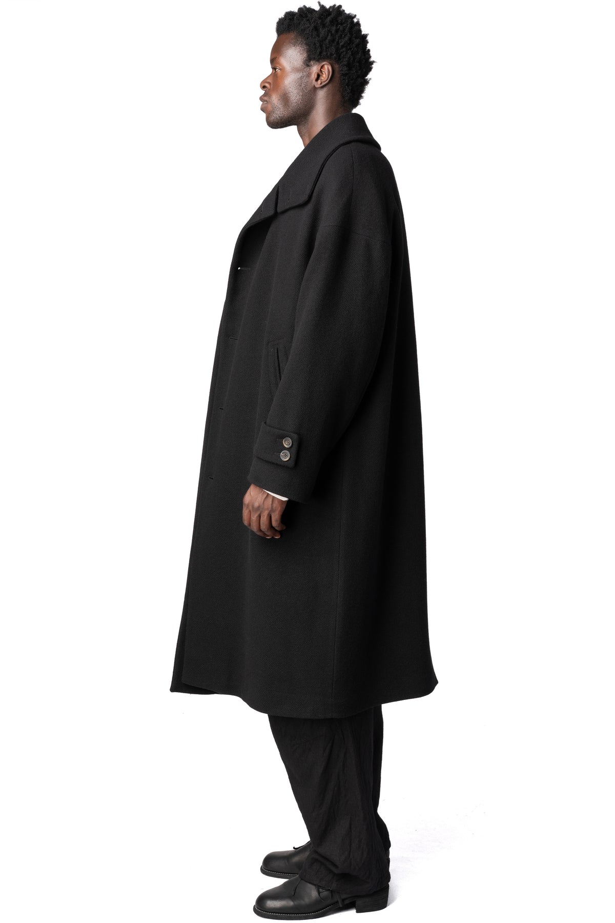 Forme D'Expression | AW26 - High neck wool cashmere overcoat, HC022