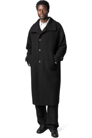 Forme D'Expression | AW26 - High neck wool cashmere overcoat, HC022