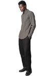 Baggy casual wool linen pants