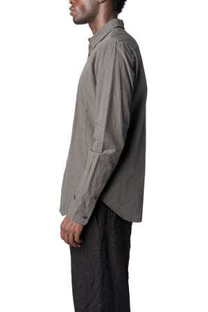 Forme D'Expression | AW26 - Slim sutured cotton shirt, Carbon US038