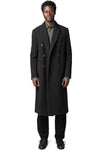 Double breasted wool cashmere chester coat, Anthracite