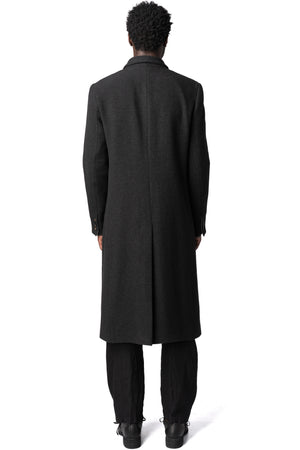 Forme D'Expression | AW26 - Double breasted wool cashmere chester coat, Anthracite UC031