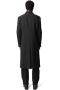 Double breasted wool cashmere chester coat, Anthracite