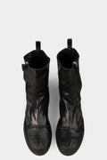 Hidden zip high top leather sneakers