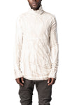Double layer cotton roll neck long sleeve top, Perl Dissolve