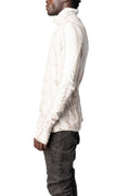 Double layer cotton roll neck long sleeve top, Perl Dissolve