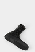 Hidden zip high top leather sneakers