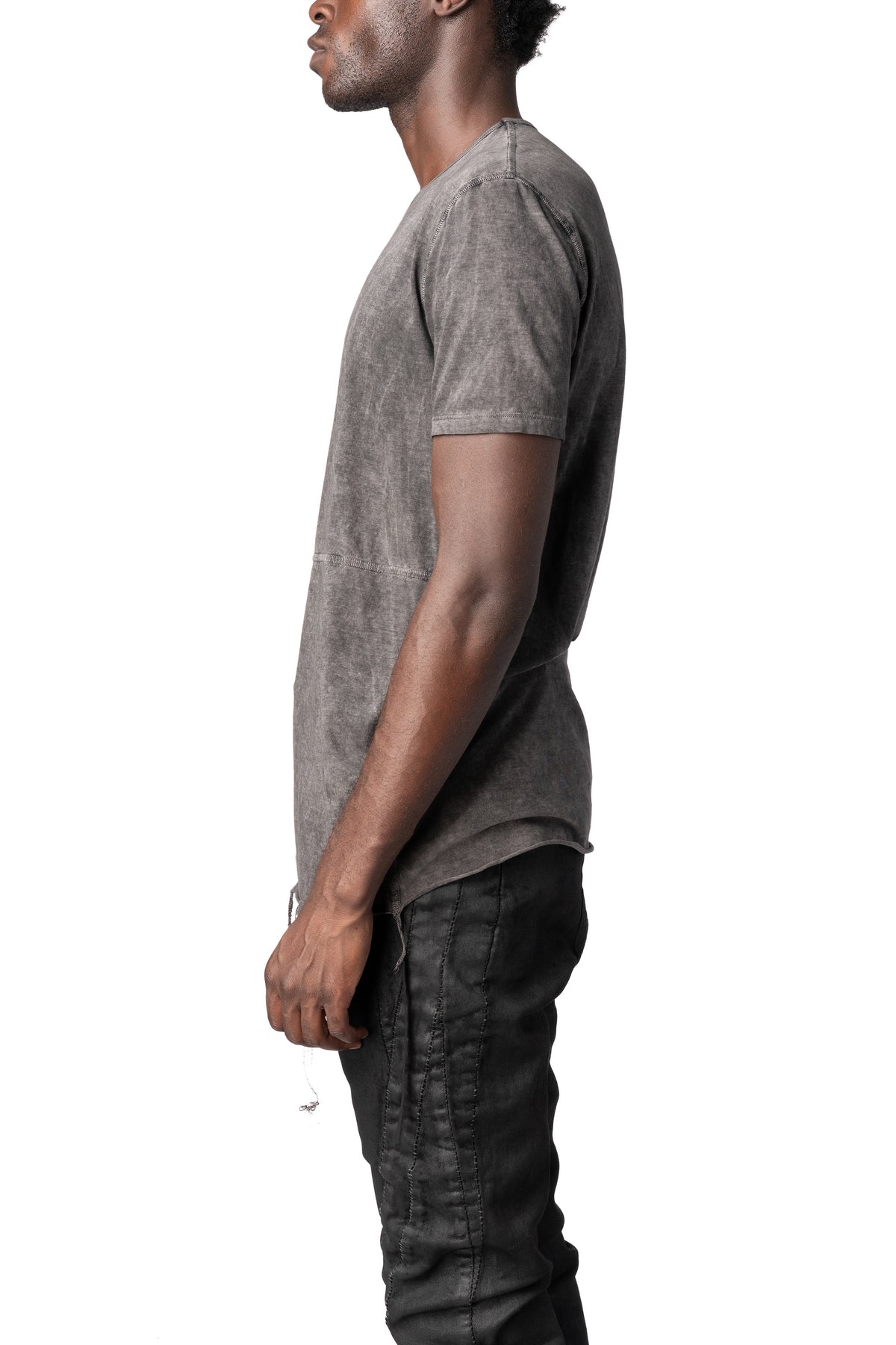 MD75 | AW26 - Panelled crew neck cotton t-shirt, Antra Wash MD13150
