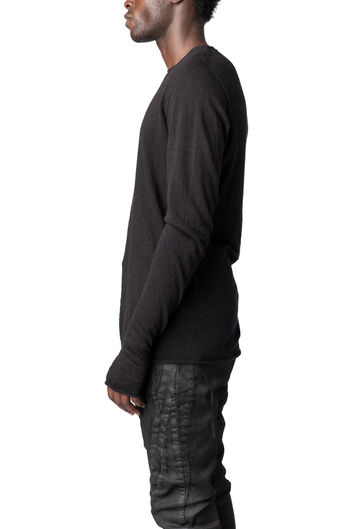 MD75 | AW26 - Fine gauge light wool crew neck sweater, MD13125