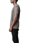 V neck cross seam cotton t-shirt, Antra Wash
