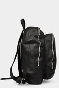 Double compartment leather backpack | DBP06