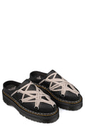 Quad sole Megalace nubuck mule