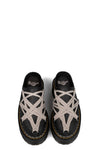 Quad sole Megalace nubuck mule