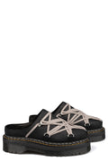 Quad sole Megalace nubuck mule