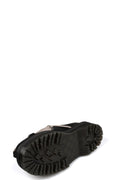 Quad sole Megalace nubuck mule