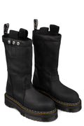 Quad sole steel toe pull on nubuck boot