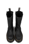 Quad sole steel toe pull on nubuck boot