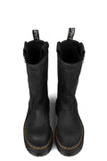 Quad sole steel toe pull on nubuck boot