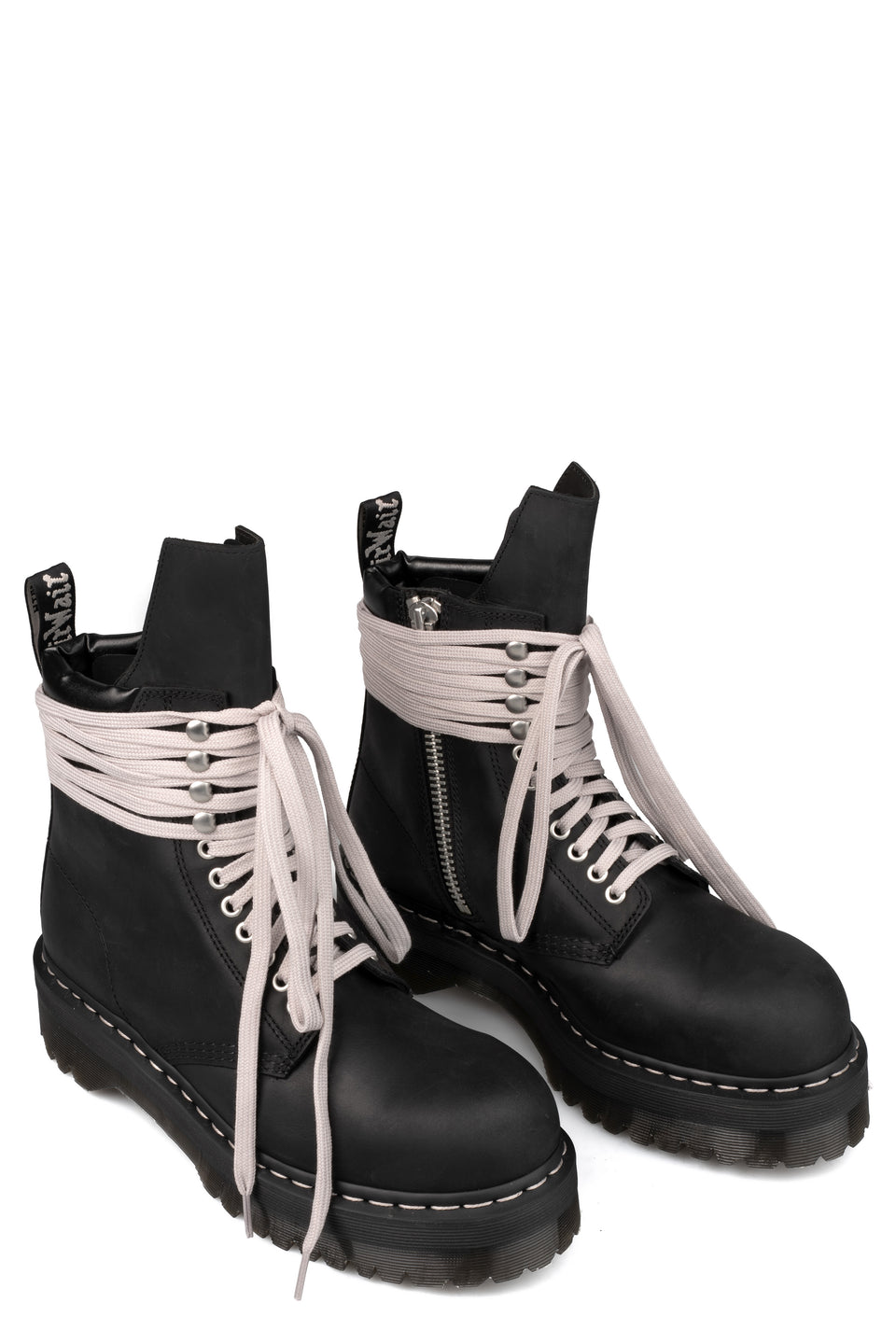 Quad sole steel toe nubuck boot
