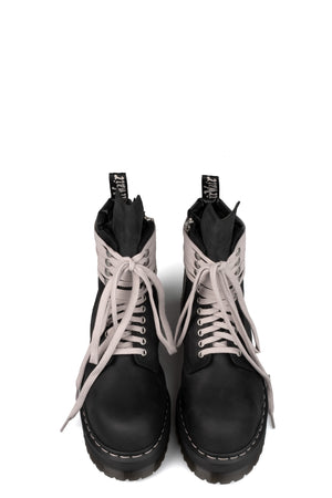Rick Owens | AW26 - Dr. Martens quad sole steel toe nubuck boot DM02F1813