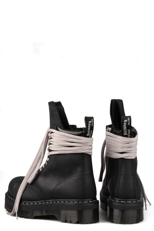 Rick Owens | AW26 - Dr. Martens quad sole steel toe nubuck boot DM02F1813