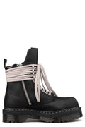 Quad sole steel toe nubuck boot