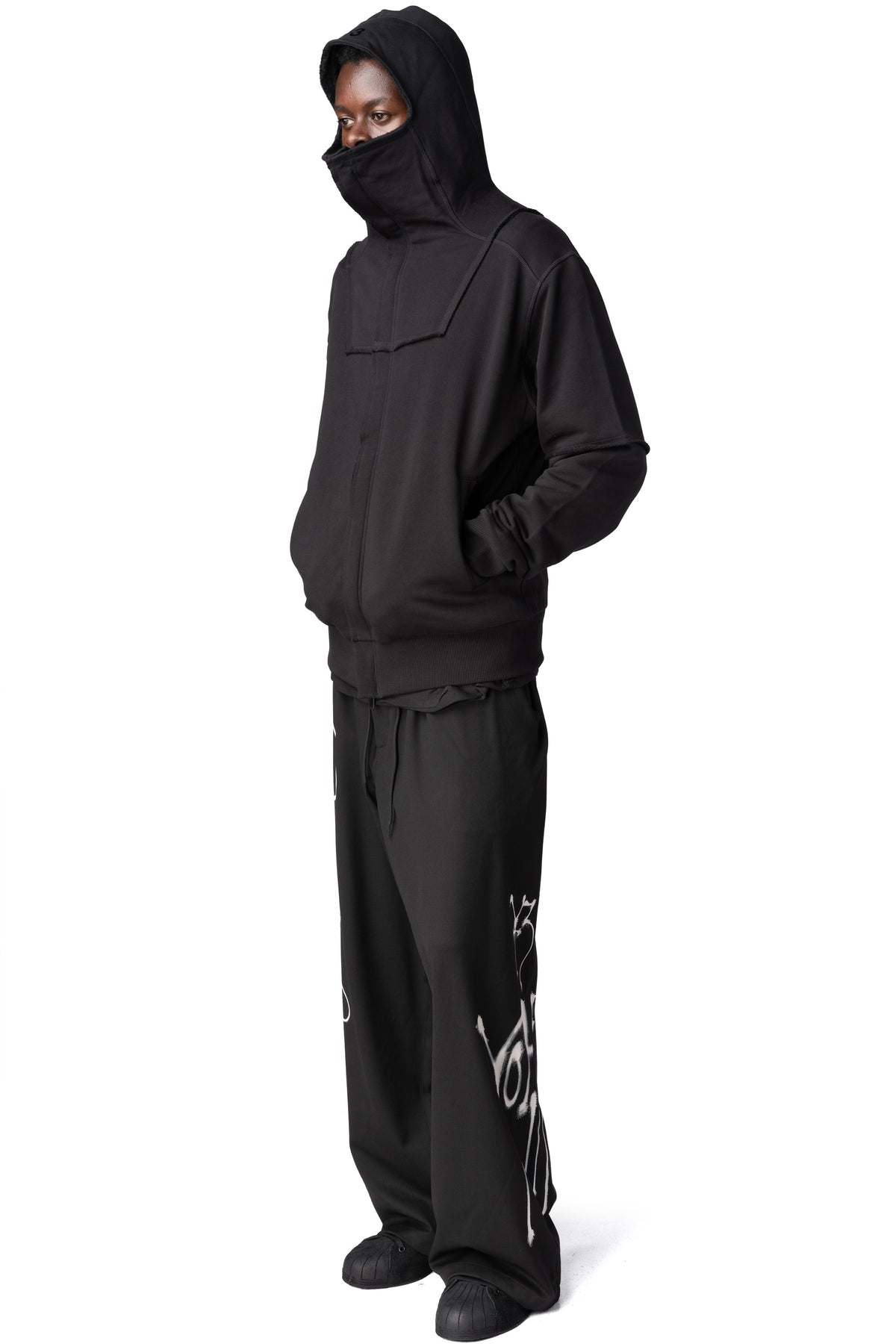 Y-3 | AW26 - French terry ninja zip hoodie, Black KR1073