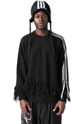3-Stripes knitted bonnet, Black