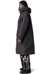 GTX padded hooded coat, Black