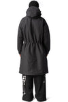 GTX padded hooded coat, Black
