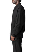 Shrink wool bomber jacket, Black